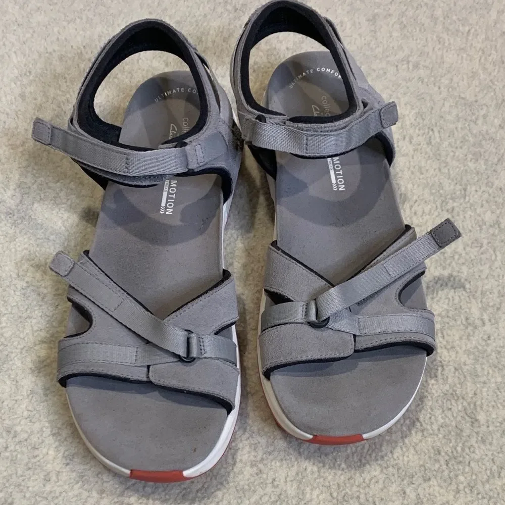 Clarks Gray Motion Sandals